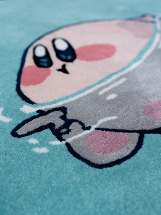 Handmade Kirby Swimming Rug