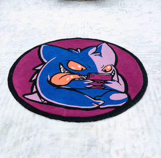 Handmade Gengar Gamer Rug
